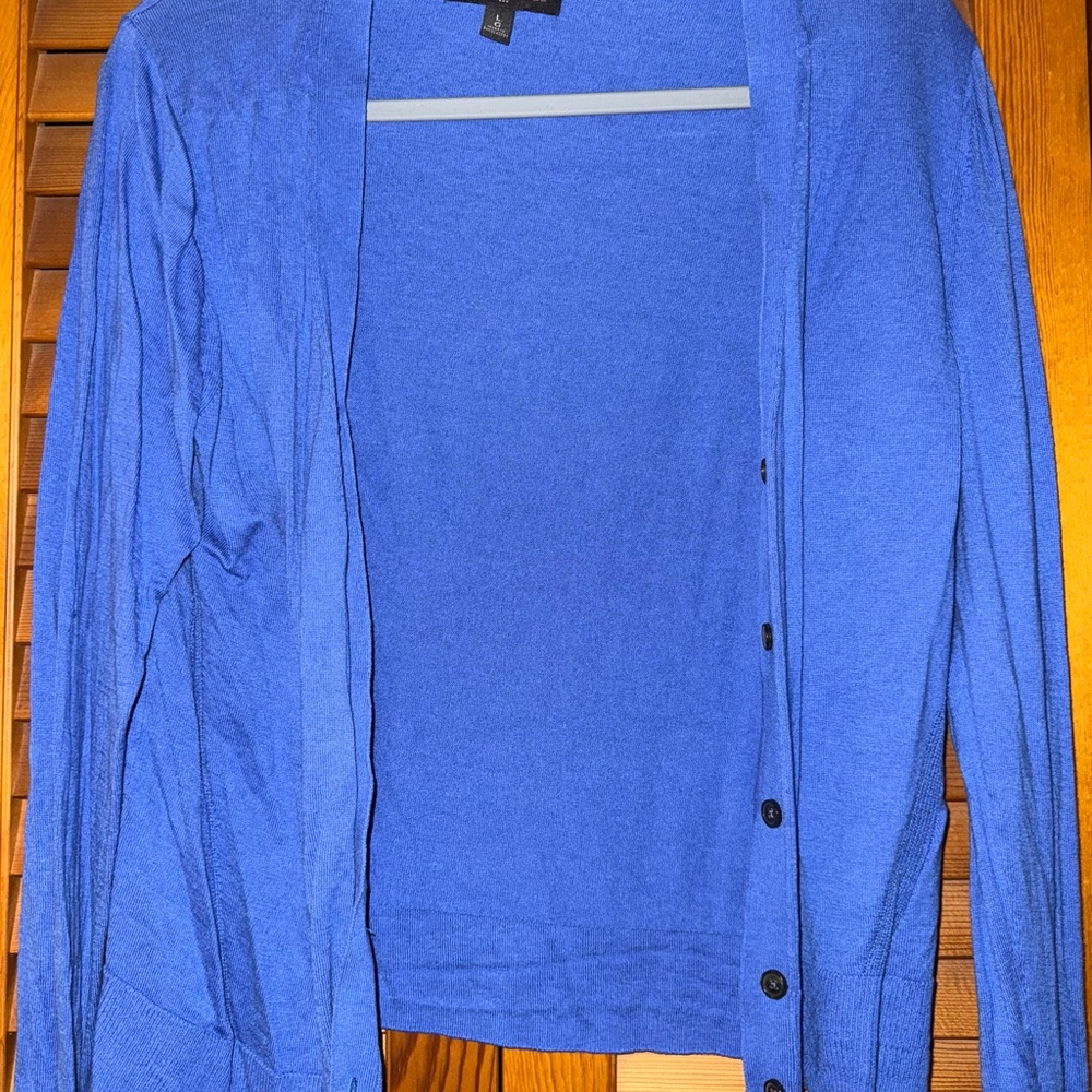 Blue Cardigan Sweater